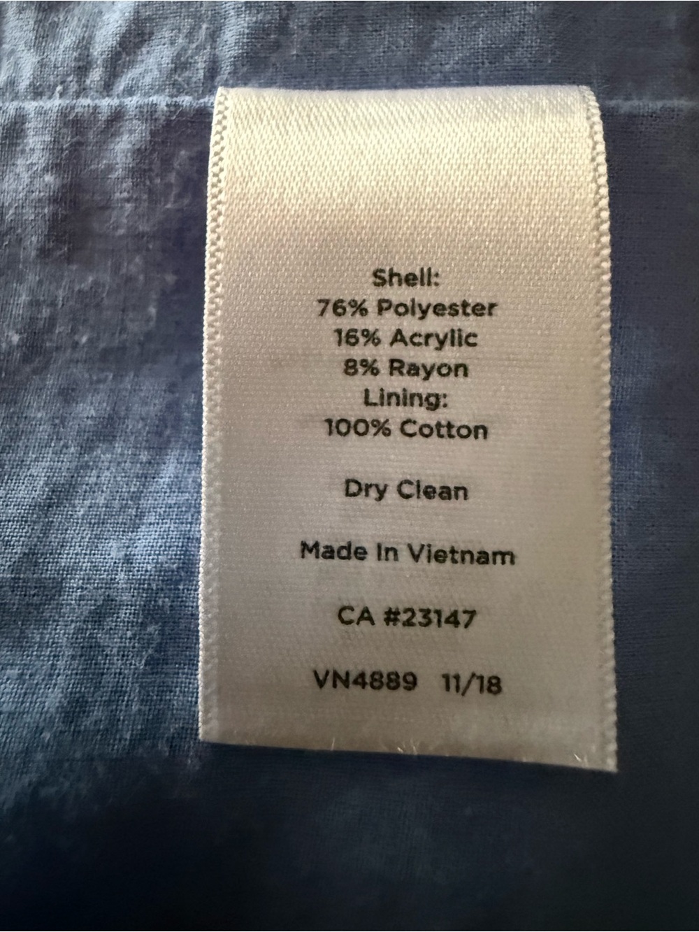 Talbots Tweed Blue Striped Sleeveless Midi Dress - Picture 4 of 4